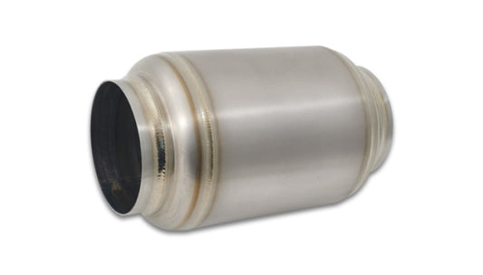 Vibrant Titanium Muffler w/Natural Tip 3.5in. Inlet / 3.5in. Outlet - 17635