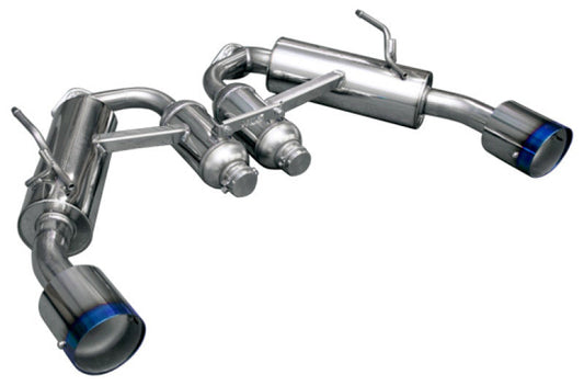 HKS 2014-2023 INFINITI Q50 VQ35HR / VQ37VHR / VR30DDTT Dual Hi-Power Titanium Tip Catback Exhaust - 32009-BN005
