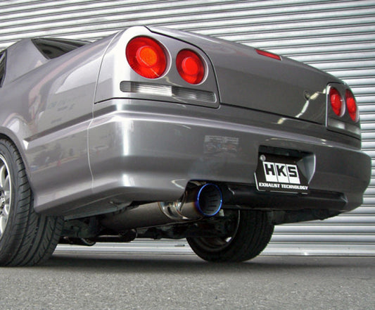 HKS Super Turbo Muffler Exhaust System - 1998-2002 NISSAN R34 Skyline(4 Door) RB25DET - 31029-AN005