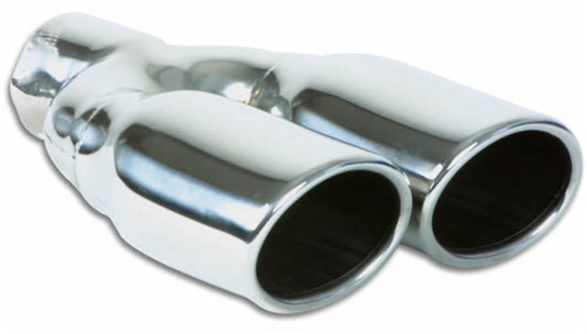 Vibrant Dual 3.25in x 2.75in Oval SS Exhaust Tip (Single - 1335