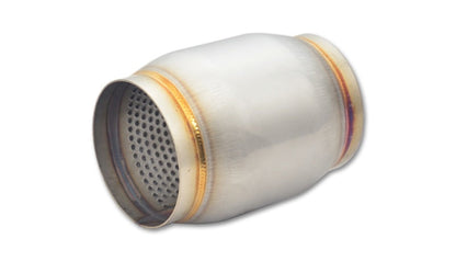 Vibrant SS Race Muffler 3in inlet/outlet x 5in long - 17695