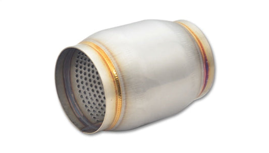 Vibrant SS Race Muffler 3in inlet/outlet x 5in long - 17695