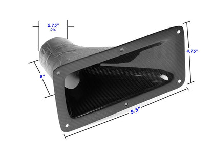 APR Performance Air Inlet 9.25" x 4.75" with Flange - CF-109575.