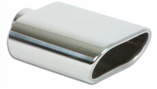 Vibrant 5.5in x 3in Oval SS Exhaust Tip (Single Wall - 1405