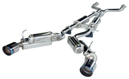 HKS 2008-2013 INFINITI G37 Coupe Hi-Power Stainless Steel Catback Exhaust System Titanium Tip - 32009-BN003