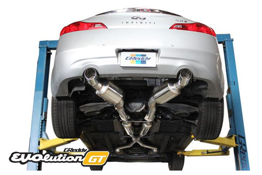 GReddy 2007-2013 INFINITI G37 EVOlution GT 2.5" to 3" Stainless Steel Dual Catback Exhaust - 10128304