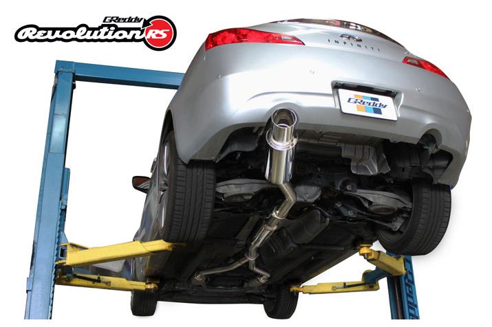 GReddy 2007-2013 INFINITI G37 Revolution RS 2.5" to 3" Stainless Steel Single Exit Catback Exhaust - 10128103