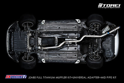 Tomei -  FULL TITANIUM MUFFLER KIT EXPREME Ti SUPRA JZA80 (TB6090-TY03A)