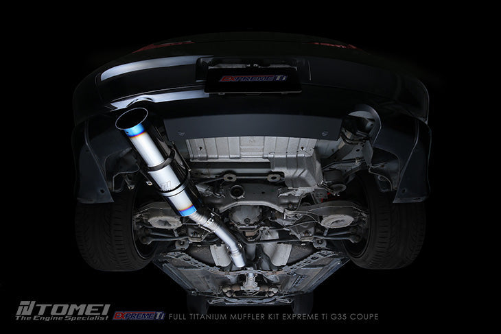 TOMEI - 2003-2007 INFINITI G35 Coupe Expreme Titanium Y-Pipe Back Single Exit Exhaust System(TB6090-NS04G)