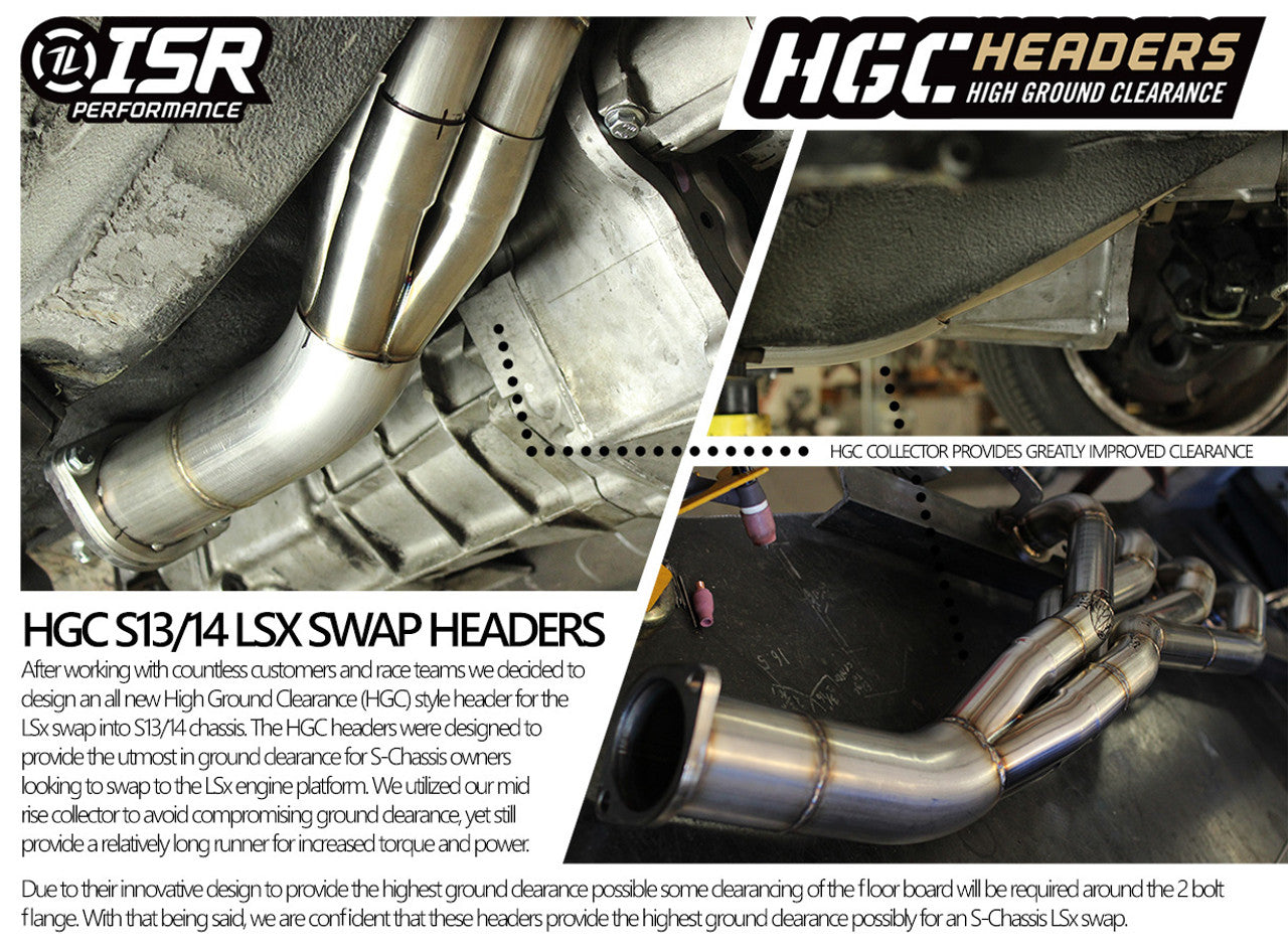 ISR Performance - HGC LS Swap Header - Nissan 240sx 89-98 - 1 3/4" (IS-SSHD-240LS)
