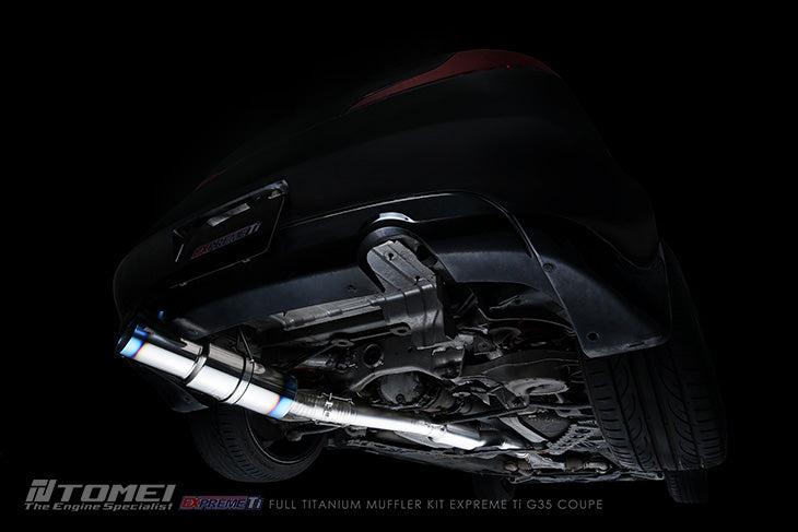 TOMEI - 2003-2007 INFINITI G35 Coupe Expreme Titanium Y-Pipe Back Single Exit Exhaust System(TB6090-NS04G)