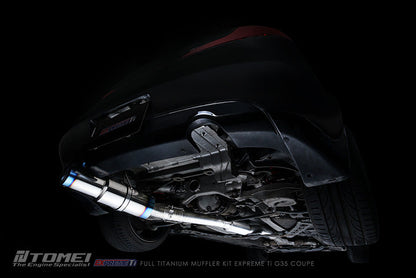 TOMEI - 2003-2007 INFINITI G35 Coupe Expreme Titanium Y-Pipe Back Single Exit Exhaust System(TB6090-NS04G)