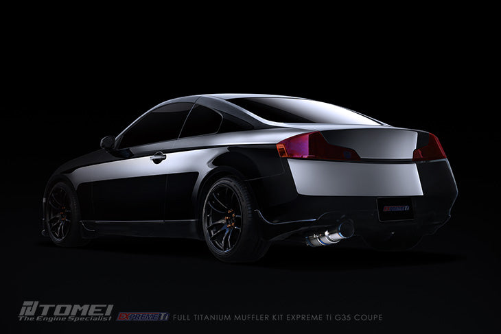 TOMEI - 2003-2007 INFINITI G35 Coupe Expreme Titanium Y-Pipe Back Single Exit Exhaust System(TB6090-NS04G)